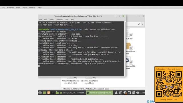 Instalasi Guest Additions CD Image pada Linux Mint di VirtualBox смотреть онлайн