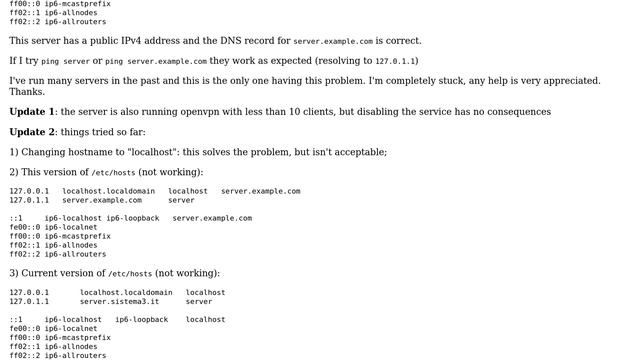 Ubuntu: Slow sudo and ssmtp (hosts file problem) смотреть онлайн