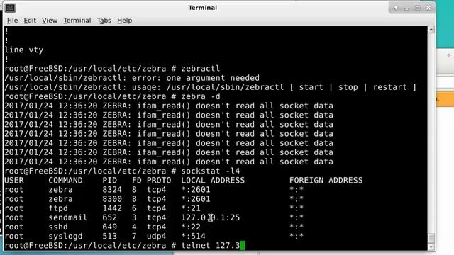 راه اندازی zebra در FreeBSD смотреть онлайн