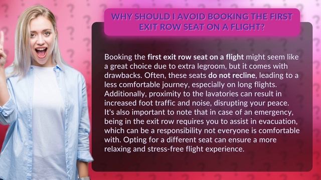 Why Should I Avoid Booking the First Exit Row Seat on a Flight? смотреть онлайн