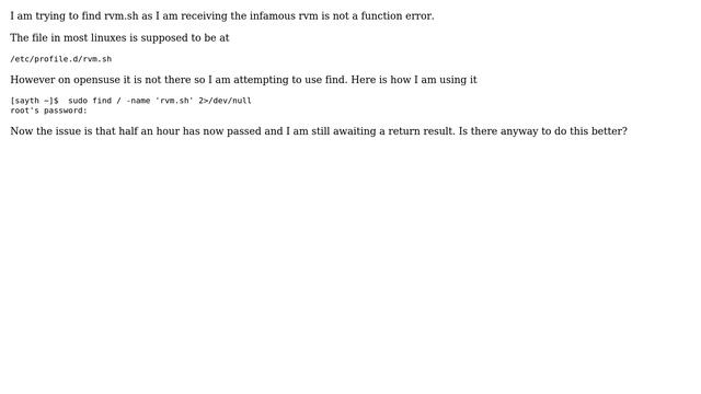 Unix & Linux: better use of find - rvm.sh смотреть онлайн