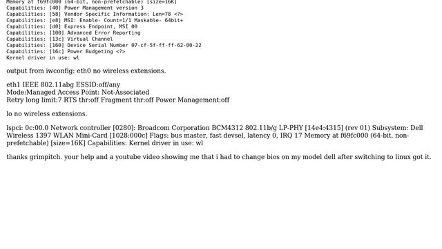 broadcom 4312 card. cant find any wireless network смотреть онлайн