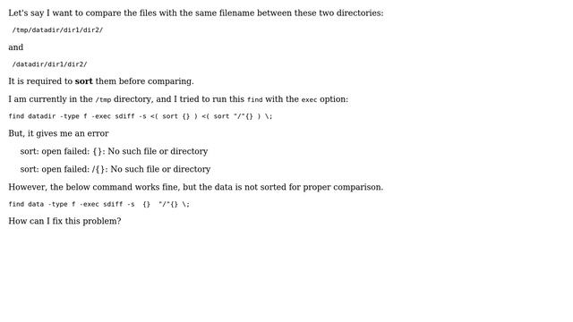 Unix & Linux: Bash: Use exec find option by sorting two file arguments (2 Solutions!!) смотреть онлайн