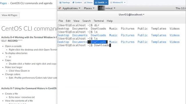 Working with the Terminal Window in CentOS 7 смотреть онлайн