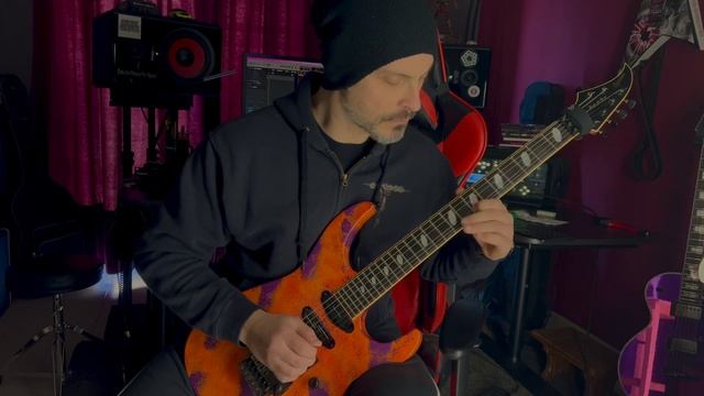 Playing some Coiled Around Thy Spine Stuff with a '95 Caparison TAT Red Sunset #2 смотреть онлайн