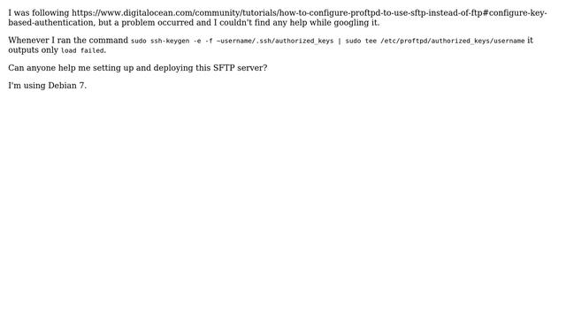 DevOps & SysAdmins: SSH keygen error (setting up a SFTP server) смотреть онлайн