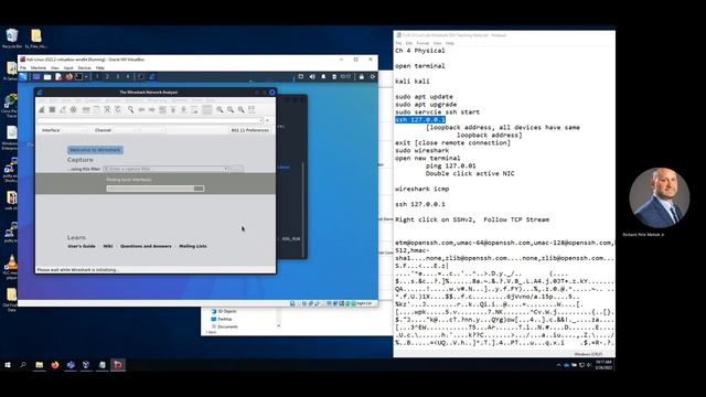 5 26 22 Ch 4 Live Lab Wireshark Kali SSH смотреть онлайн
