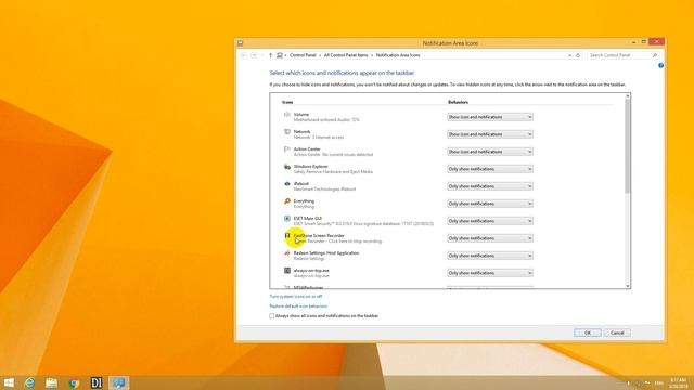 How to Show or Hide a Tray icons (Windows 8.1) смотреть онлайн