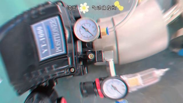 Pneumatic Angle seat valve equipped with positioner, switch demonstration смотреть онлайн