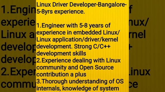 Job openings for Change Management Specialist, Linux Driver Developer, Business Analyst, SDET, etc смотреть онлайн