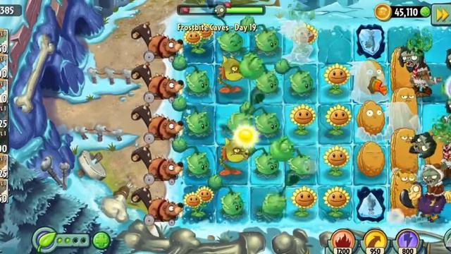 Plants Vs Zombies 2 But The Zombies Can Only Be Damaged By Cabbage Pult And Lawnmower Frosbite Cave смотреть онлайн