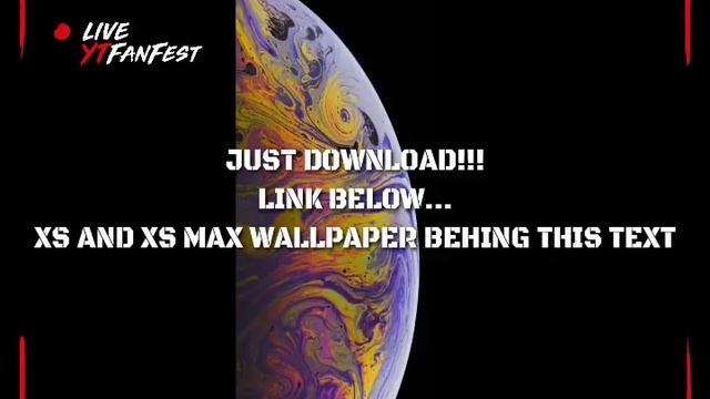 How To Get IPhone Xs And Xs Max Wallpaper [LINK BELOW]