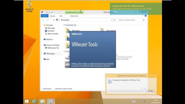 Como instalar Windows 8.1 Pro en VMware смотреть онлайн
