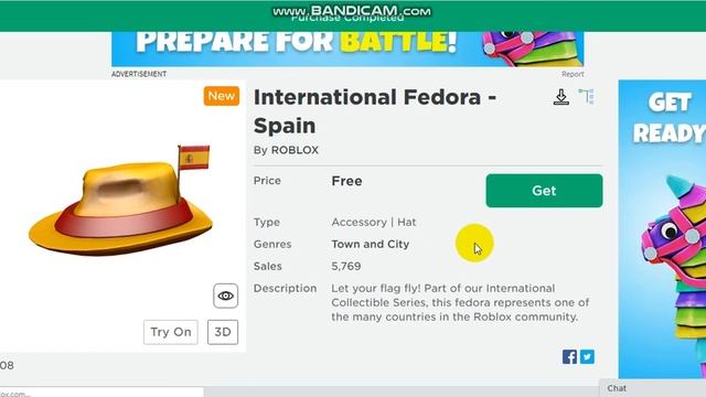 [FREE ITEM] How to get the International Fedora of Spain | Roblox смотреть онлайн