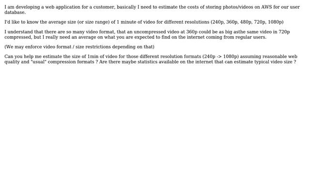 Unix & Linux: Estimate video size for different resolutions смотреть онлайн