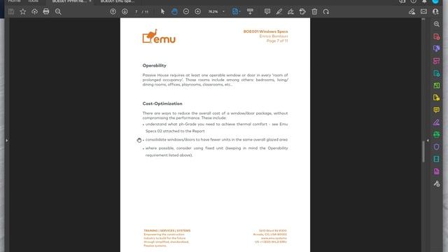 Preliminary Passive House Review: Windows/Doors Specs смотреть онлайн