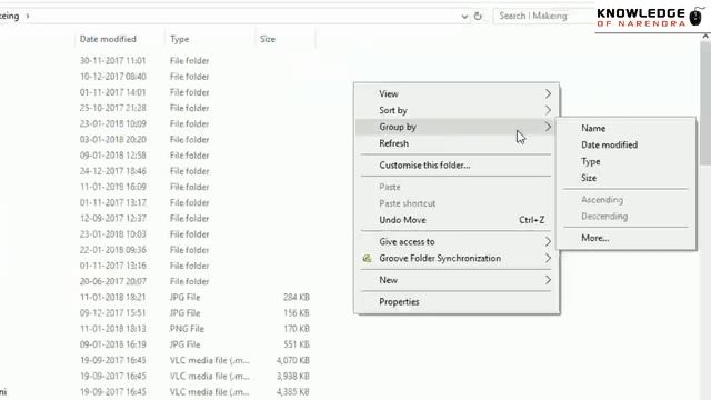 Sort By ! Group By. Menu Missing.Folder Explorer.In Windows 7,10. смотреть онлайн