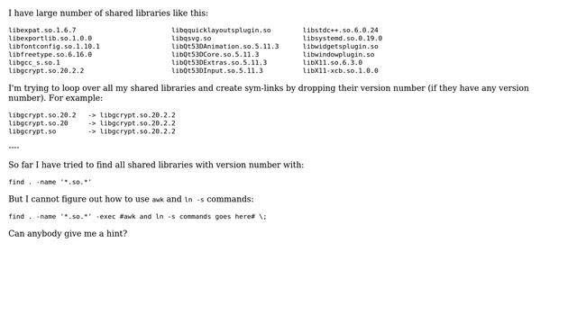 Unix & Linux: create symlinks by dropping version number смотреть онлайн