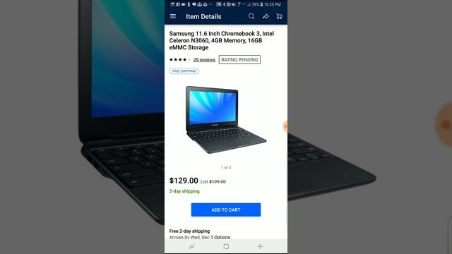 Quick Pick - Samsung Chrome book 3 at Walmart.com for $129 смотреть онлайн