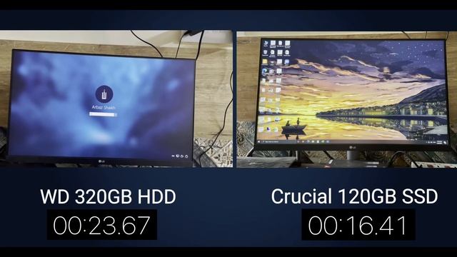 Windows 10 Boot comparison on WD HDD vs. Crucial BX500 SSD смотреть онлайн
