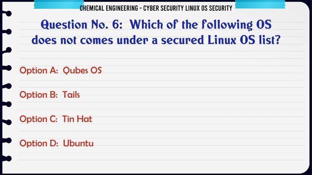 MCQ Questions Cyber Security Linux Os Security with Answers смотреть онлайн