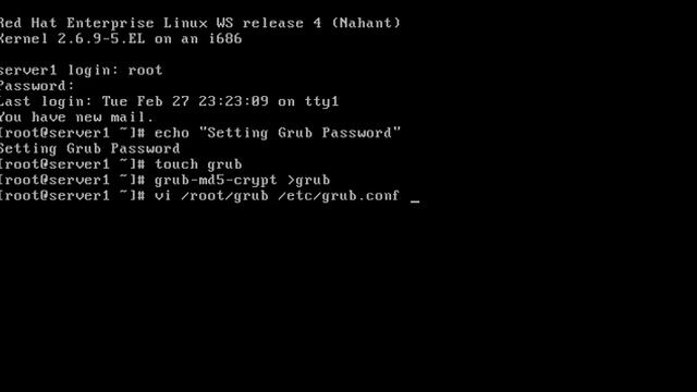 Setting Grub Password смотреть онлайн