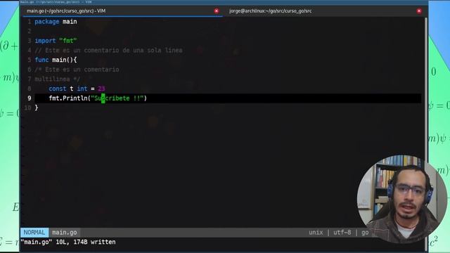 Golang: Compilación, comentarios, constantes y variables смотреть онлайн