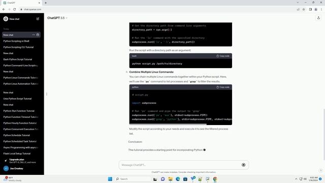 python script linux commands смотреть онлайн
