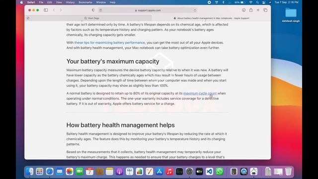 How To Check Battery Health On MacBook Devices    #MacBookair #M1