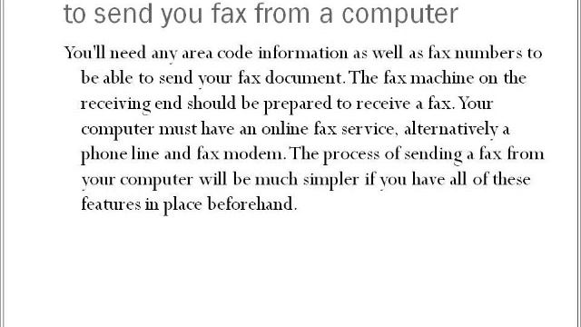 How to Send a Fax From a Computer смотреть онлайн