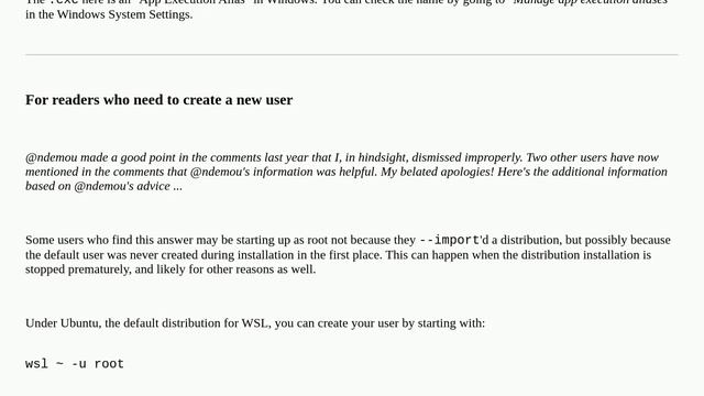How to set default user for manually installed WSL distro? смотреть онлайн