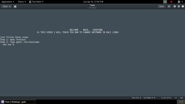 Easiest way to Change Hostname in Kali Linux смотреть онлайн