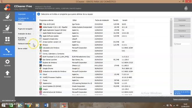 Como utilizar Ccleaner y Recuva смотреть онлайн