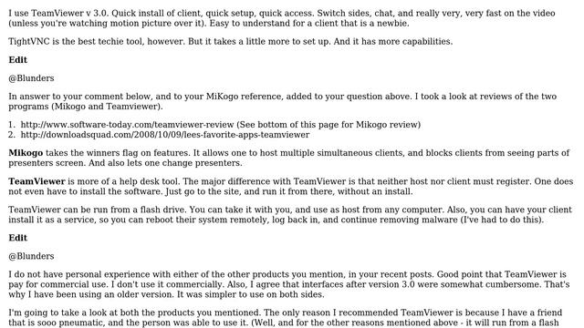 What is a "good" desktop sharing software for doing training? Also, what else can it be used for? смотреть онлайн