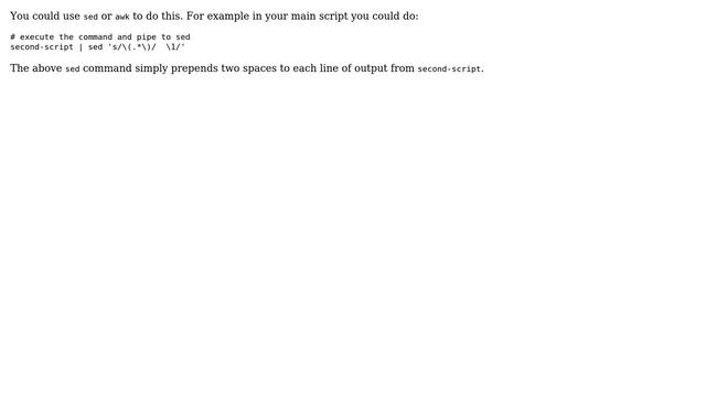 Shell Script output indentation (2 Solutions!!) смотреть онлайн