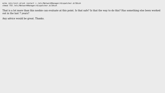 Ubuntu: Start SSH automatically on boot смотреть онлайн