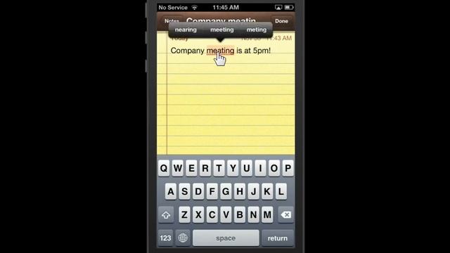 Apple iPhone 5 Replace a Word смотреть онлайн