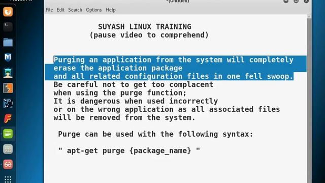 purging using apt command in linux смотреть онлайн