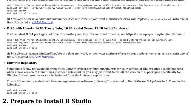 Ubuntu: Install the lastest version of RStudio (2 Solutions!!) смотреть онлайн