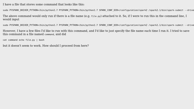 Unix & Linux: How to execute a command in a file with some additions? смотреть онлайн