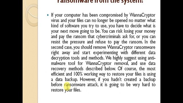 Wanna Decryptor! How to Remove Wanna Decryptor Ransomware virus from your computer смотреть онлайн