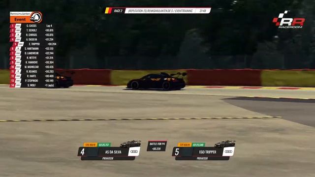 RaceRoom - Rennsimulanten.de - GT2 @ Spa Francorchamps - spectator mode смотреть онлайн