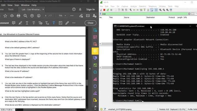 7 1 6 lab use wireshark to examine ethernet frames смотреть онлайн