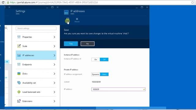 How to update change IP address and DNS for Azure VMs in Portal смотреть онлайн