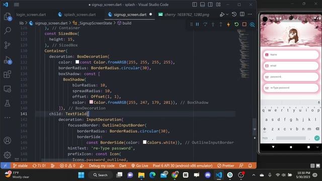 beautiful Sign-Up Screen in flutter (2023)|| Speed Code || Part-3 || Last part смотреть онлайн