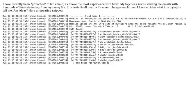 DevOps & SysAdmins: Syslog produces hundreds of lines смотреть онлайн