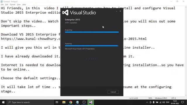 Install and configure Visual Studio 2015 Enterprise edition | Offline ISO downloader URL, learn eas смотреть онлайн
