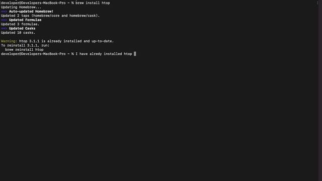 HTOP(htop) commands activation in Mac M1(Terminal).Using Home Brew command. смотреть онлайн