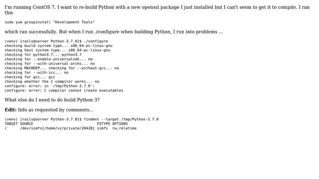 Unix & Linux: How do I get gcc to run on CentOS 7? смотреть онлайн