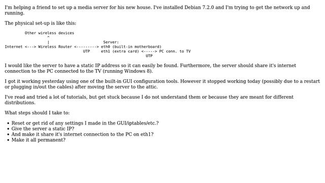 Unix & Linux: How to set up server networking on Debian? (2 Solutions!!) смотреть онлайн